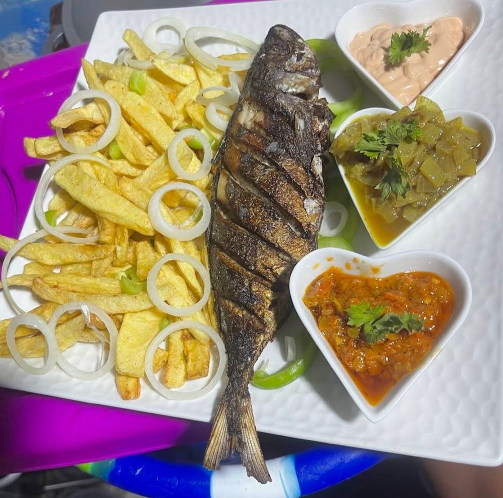 Poisson braisé du Restaurant Occidental