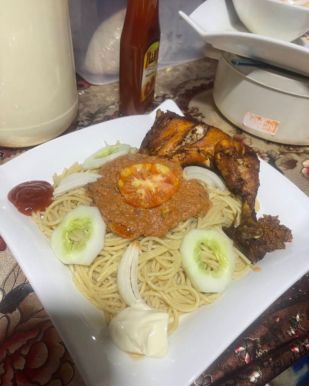 Spaghetti au poulet du Restaurant Occidental